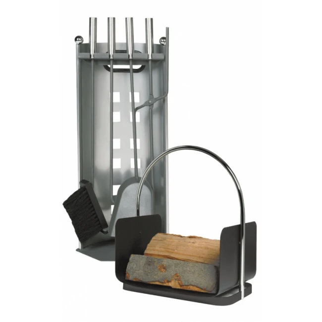 Garniture De Cheminée Et Panier à Bûches 3 Garniture De Cheminée Et Panier à Bûches