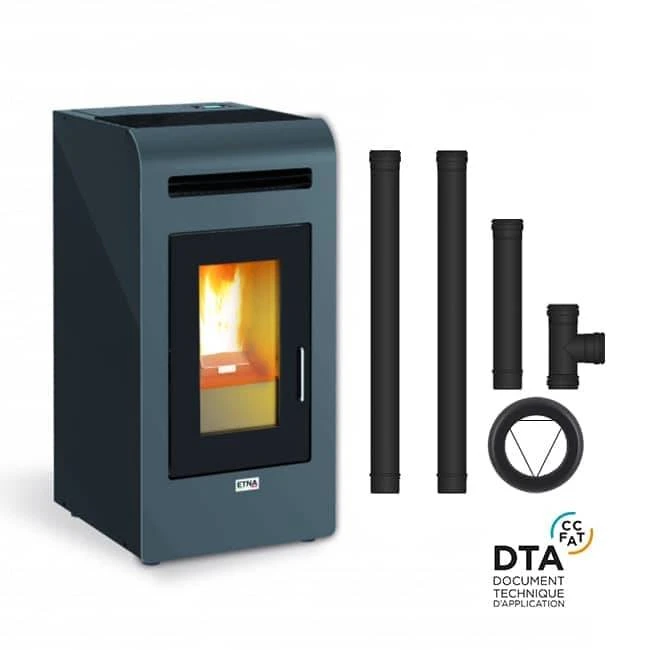 Pack Poêle à Granulés Cayenne + Kit D'installation Sortie Arrière 3 Pack Poêle à Granulés Cayenne + Kit D'installation Sortie Arrière