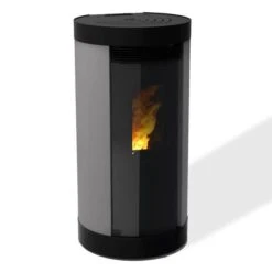 Pack Poêle à Granulés étanche Canalisable Anna + Kit D'installation Ventouse -Top chaleur pack poele a granules etanche canalisable anna kit d installation ventouse poele a granules anna12ec gris