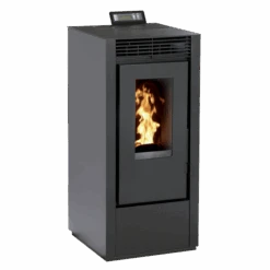 Pack Poêle à Granulés étanche Vittoria Plus + Kit D'installation Ventouse -Top chaleur pack poele a granules etanche vittoria plus kit d installation ventouse poele a granules vittoria noir 2