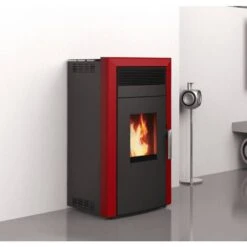 Pack Poêle à Granulés Hydro Baracuda Commo + Kit D'installation Sortie Arrière -Top chaleur pack poele a granules hydro baracuda commo kit d installation sortie arriere commo 15 bordeaux 1