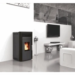 Pack Poêle à Granulés Hydro Baracuda Commo + Kit D'installation Sortie Arrière -Top chaleur pack poele a granules hydro baracuda commo kit d installation sortie arriere poele a granules baracuda commo 15kw 1
