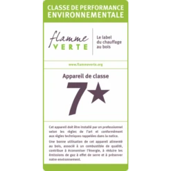 Poêle à Bois Domino Avec Range Bûche -Top chaleur poele a bois domino avec range buche flamme verte