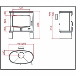 Poêle à Bois Eclipse Godin -Top chaleur poele a bois eclipse godin 388118000053 2