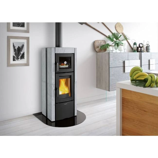Poêle à Bois Ester Forno EVO Pierre Naturelle 4 Poêle à Bois Ester Forno EVO Pierre Naturelle – Image 2