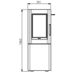 Poêle à Granulés Alfa Noir - Modèle D'Expo 29 Poêle à Granulés Alfa Noir - Modèle D'Expo -Top chaleur poele a granules alfa noir modele d expo n 00151 9