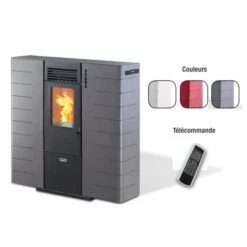 Poêle à Granulés Canalisable Extra Plat Ricanto -Top chaleur poele a granules canalisable extra plat ricanto poele ricanto10kw