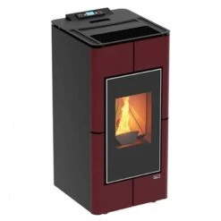 Poêle à Granulés étanche Et Canalisable Tendenza -Top chaleur poele a granules etanche et canalisable tendenza poele a granules etanche tendenza rouge 3