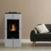 Poêle à Granulés étanche Et Canalisable Tendenza -Top chaleur poele a granules etanche et canalisable tendenza tendenza blanc 2 5