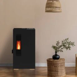 Poêle à Granulés Extra Plat Mini -Top chaleur poele a granules extra plat mini mini noir 1