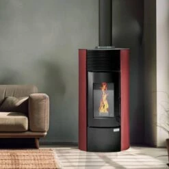 Poêle à Granulés Segreto étanche -Top chaleur poele a granules segreto etanche segreto bordeau 1