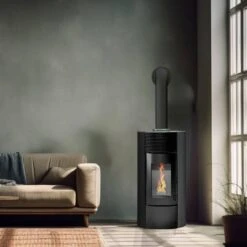 Poêle à Granulés Segreto Plus étanche -Top chaleur poele a granules segreto plus etanche segreto noir