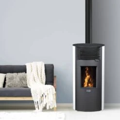 Poêle à Granulés Silencieux étanche Roméo -Top chaleur poele a granules silencieux etanche romeo romeo blanc