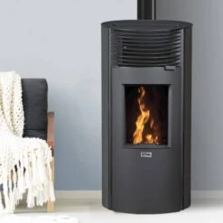Poêle à Granulés Silencieux étanche Roméo -Top chaleur poele a granules silencieux etanche romeo vignette romeo noir