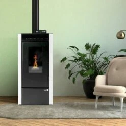 Poêle à Granulés Vittoria Plus étanche -Top chaleur poele a granules vittoria plus etanche vittoria plus blanc