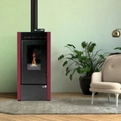 Poêle à Granulés Vittoria Plus étanche -Top chaleur poele a granules vittoria plus etanche vittoria plus bordeau