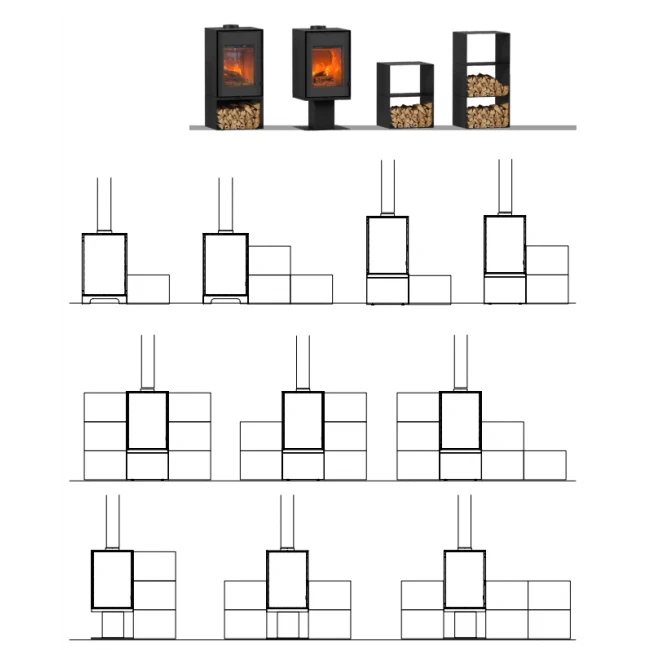 Range Bûche 3 étages 4 Range Bûche 3 étages – Image 2